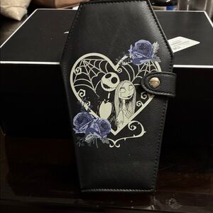 Black Coffin-Shaped Wallet with Gothic Design